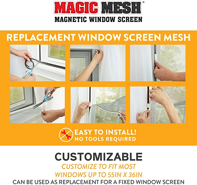 Magic Mesh 39 in. x 83 in. Hands Free Black Plastic Magnetic Mesh Screen  Door MM741006 - The Home Depot