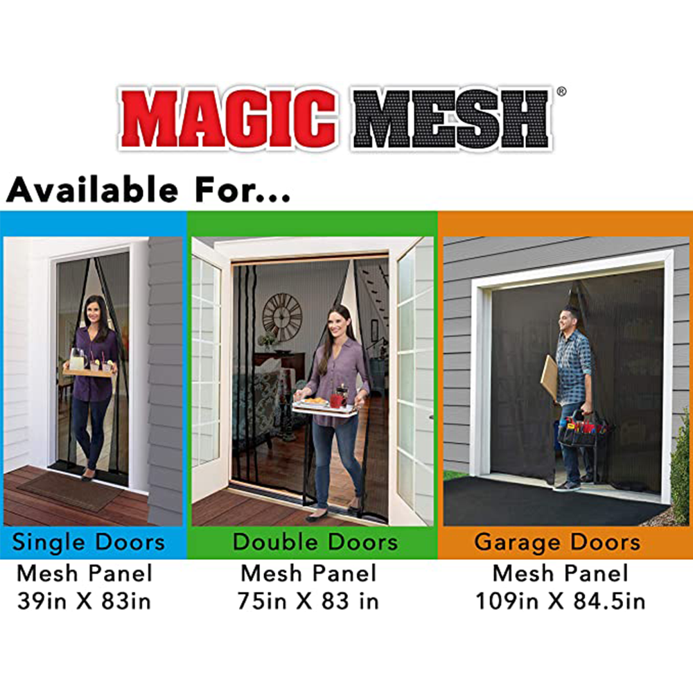 All Star Marketing MM011124 Magic Mesh Hands Free Screen Door