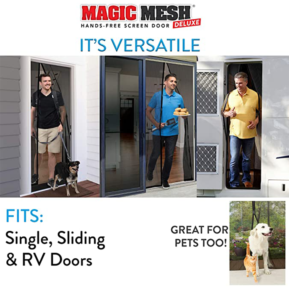 As Seen On TV Magic Mesh Magnetic Screen Door Cover - Shop Insect Repellant  at H-E-B